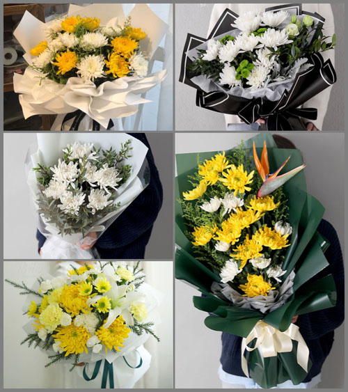 山东青岛莱西市望城街道林泉庄村白事花束代送